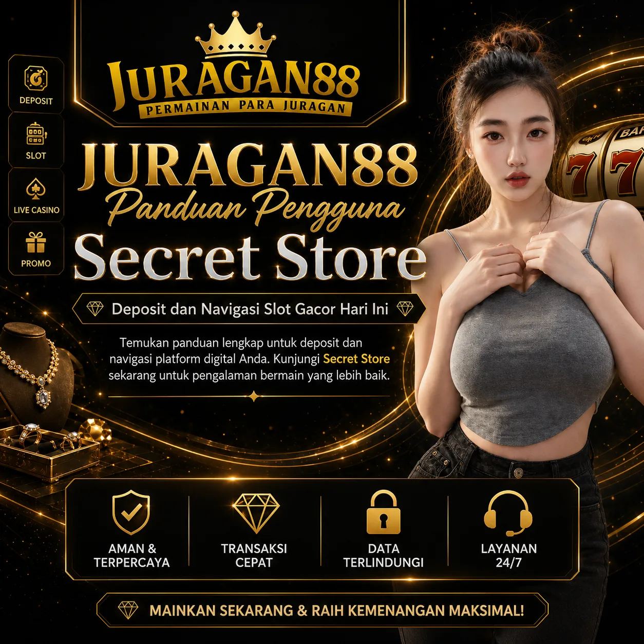 JURAGAN88 Front Black 