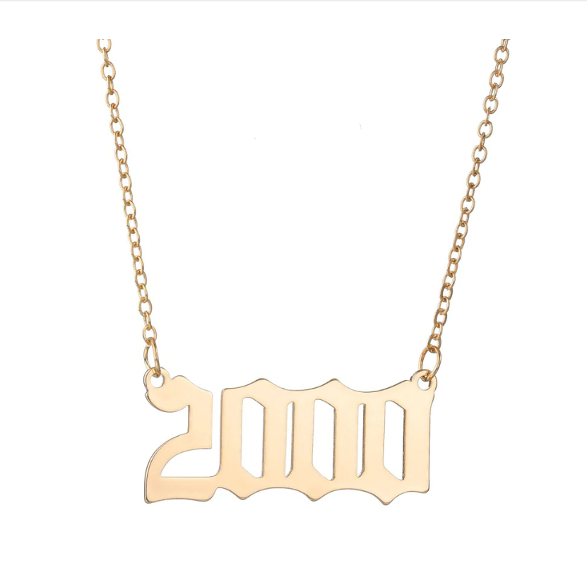 Women's Year Number Designed Necklace